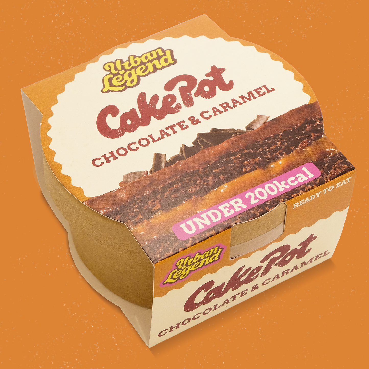 Chocolate & Caramel Cake Pot