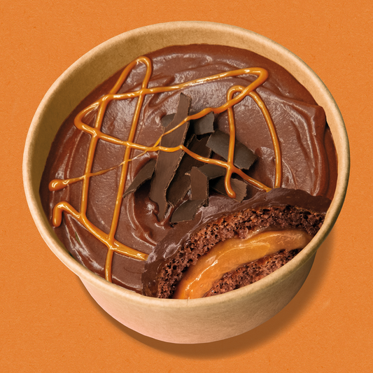 Chocolate & Caramel Cake Pot
